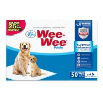 Four Paws Wee Wee Absorbent Pads, 50-Pack, 100534713, 22 IN x 23 IN