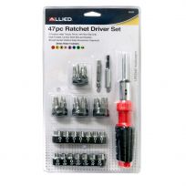 Allied 47-Piece Ratcheting Driver Set IN Clamshell, 66055