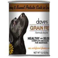 Dave's Pet Food Turkey & Sweet Potato Canned Dog Food, 529-112-15, 13.2 OZ Can