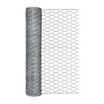 Garden Craft Poultry Netting with 1 IN Mesh, Gray, 24 IN x 50 FT, 162450