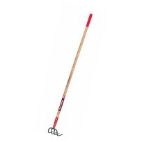 Tru Tough Wood Handle 4-Tooth Cultivator, 30024, 54 IN