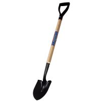 Classic Gardener Wood Handle Round Point Turned Steps Shovel, 32 IN, 31280