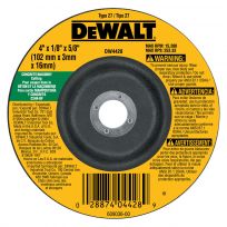 DEWALT Masonry Cutting Wheel, 4 IN x 1/8 IN x 5/8 IN, DW4428