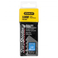 Stanley Light Duty Staples, 3/8 IN, 1, 000 Units, TRA206T