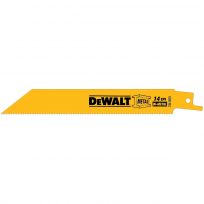 DEWALT Straight Back Bi-Metal Reciprocating Blade, 6 IN, 14 TPI, 2-Pack, DW4808-2
