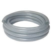 Apache Reinforced Clear Vinyl Tubing, 1/2 IN x 25 FT, 15010983