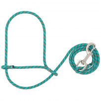 WEAVER LIVESTOCK™ Rope Sheep Halter, 35-7847-K36, Turquoise / Orange / Gray