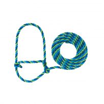WEAVER LIVESTOCK™ Rope Halter, 35-7900-H5, Blue / Lime Green
