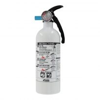 Kidde 5-B:C rated fire extinguisher with nylon strap bracket, white, 21006287MTL