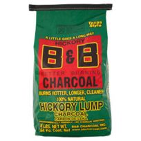 B&B™ Better Burning Hickory Lump Charcoal, 00084, 8 LB