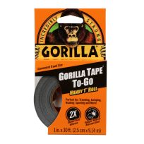 GORILLA® Tape-To-Go, 6100109, Black, 30 FT