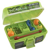 Worm Gear Tackle Box, Green, 88-Piece, WG-TB88-G
