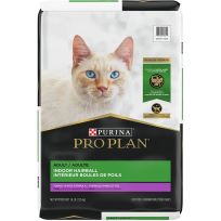 PURINA PRO PLAN Hairball Management, Indoor Cat Food, Turkey and Rice Formula, 16 LB Bag