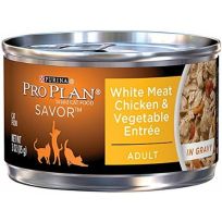PURINA® PRO PLAN® High Protein Cat Food Gravy, White Meat Chicken and Vegetable Entr~e, 3 OZ Can