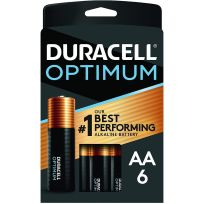 Duracell Optimum Alkaline Batteries, 6-Pack, DUROPT1500B6, AA