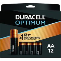 Duracell Optimum Alkaline Batteries, 12-Pack, DUROPT1500B12, AA