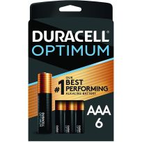 Duracell Optimum Alkaline Batteries, 6-Pack, DUROPT2400B6, AAA