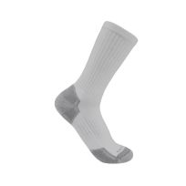 Carhartt Lightweight Cotton Blend Crew Sock, 3-Pack, SC6203, Grey, Medium