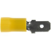 Dorman 12-10 Gauge Male Disconnect, Yellow, 14-Pack, 85455
