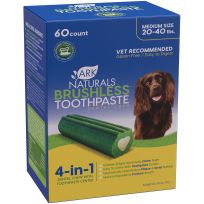 Ark Naturals Value Pack Brushless Toothpaste Medium Size Dog, 60-Pack, 41001