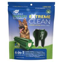 Ark Naturals Extreme Clean Brushless Toothpaste Large Size Dog, 47003, 18 OZ Bag