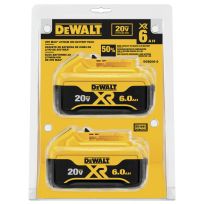 DEWALT Premium XR 6 AH Lithium Ion Battery, 20V MAX, 2-pack, DCB206-2