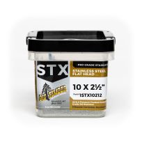 BIG TIMBER® 316 Stainless T-25 Flat Head Wood Screw, 83-Count Bucket, 1STX10212, #10 x 2-1/2 IN