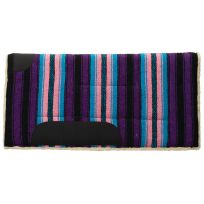 WEAVER LEATHER™ Acrylic Saddle Pad, Straight, 32 IN L x 32 IN W, 35-1663-P7, Pink / Purple