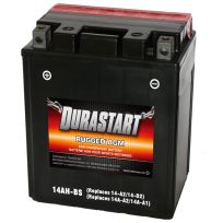 Durastart PowerSport Rugged AGM UTV / Motorcycle Battery, 14AH-BS