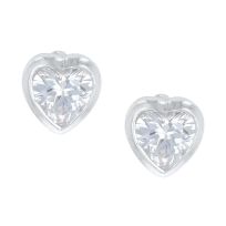 Montana Silversmiths Tiny Heart Crystal Post Earrings, ER4476