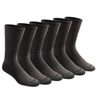 Dickies DRI-TECH Crew Socks, 6-Pack, I11750-203, Assorted, 6 - 12