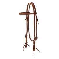 WEAVER EQUINE™ ProTack Browband Headstall, 10032-10-00-01, Oiled Russet, Average