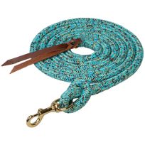 WEAVER LEATHER™ Cowboy Polypropylene Lead Rope with Snap, 35-2096-404, Turquoise / Brown / Tan, 5/8 IN x 10 FT