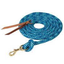 WEAVER LEATHER™ Cowboy Polypropylene Lead Rope with Snap, 35-2096-C8, Navy / Royal Blue / Turquoise, 5/8 IN x 10 FT