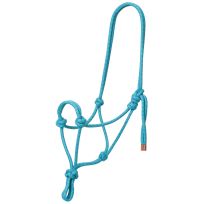 WEAVER LEATHER™ Diamond Braided Rope Halter, 35-7799-406, Sky Blue / Raspberry / Lime Green