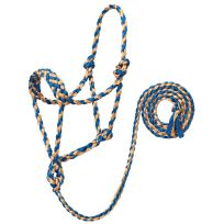 WEAVER LEATHER™ Braided Rope Halter, 35-7820-R1, Blue / Tan