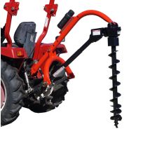 Agknx Tractor-Mounted 3-PT Post Hole Digger with 9 IN Auger, Model 650, 24-0364