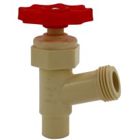 B&K Products Proline CPVC Solvent-Weld Boiler Drain Valve, 102-223, 1/2 IN