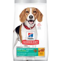 Hill's Science Diet Adult Perfect Weight Small Bites Dry Dog Food, Chicken Recipe, 605048, 12 LB Bag