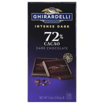 Ghirardelli Intense Dark 72% Bar, 60721, 3.5 OZ
