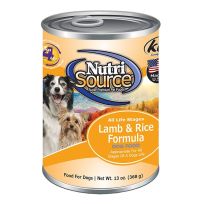 Nutri Source Lamb & Rice Formula Dog Food, 3020059, 13 OZ Can