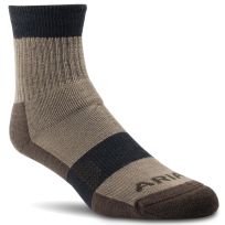 Ariat® Terrain Performance Sock, 2-Pack, AR2731-200-M, Brown, Medium