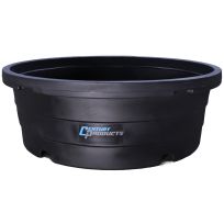 Century Products Poly Round Tank, CP62BLK, Black, 350 Gallon
