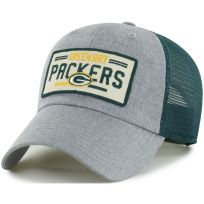 NFL Packers Lyndon Mesh Back Cotton Cap, JT85, Grey, One Size Fits Most