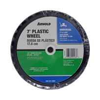 ARNOLD® 7 in. x 1.50 in. Plastic Mower Wheel for Walk-Behind Mowers, Edgers, Carts and Dollies, 490-321-0002