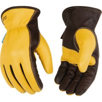 Kinco Men's Hydroflector™ Lined Water-Resistant Premium Grain Sheepskin Driver Glove with Palm Patch