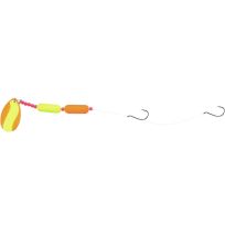 Shur Strike Floating Harness Rig with Indiana Blade, SSFHR3-OC, Orange / Chartreuse, #3