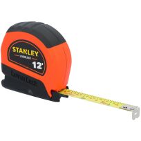 Stanley Hi-Vis Leverlock Tape, STHT30813S, Orange, 12 FT