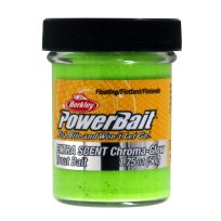 Berkley PowerBait® Glitter Chroma-Glow Dough, Chartreuse with Glitter, 1109534