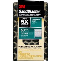 3M™ SandBlaster Ultra Flexible Sanding Sponge, 60 Grit, Coarse, 4-1/2 IN x 2-1/2 IN, 5684113